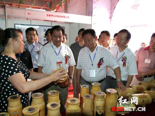 省市领导参观博览会展馆