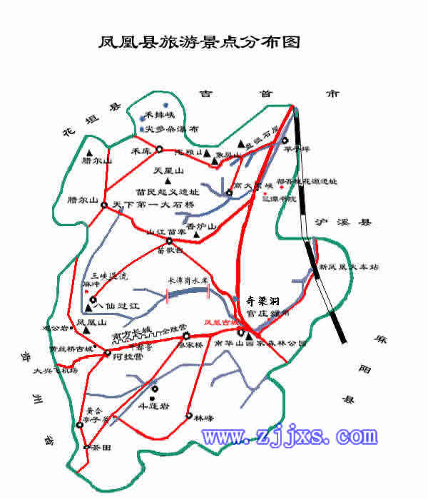 张家界地图, 张家界 旅游 地图 